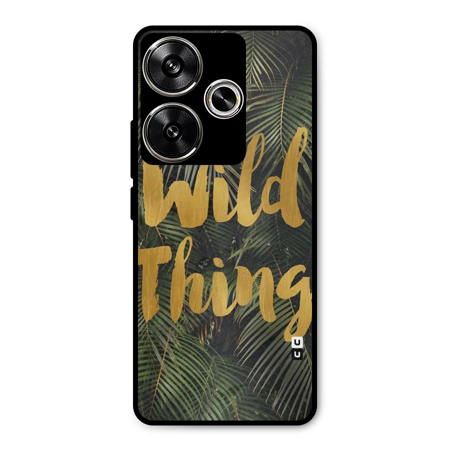 Wild Leaf Thing Metal Back Case for Poco F6