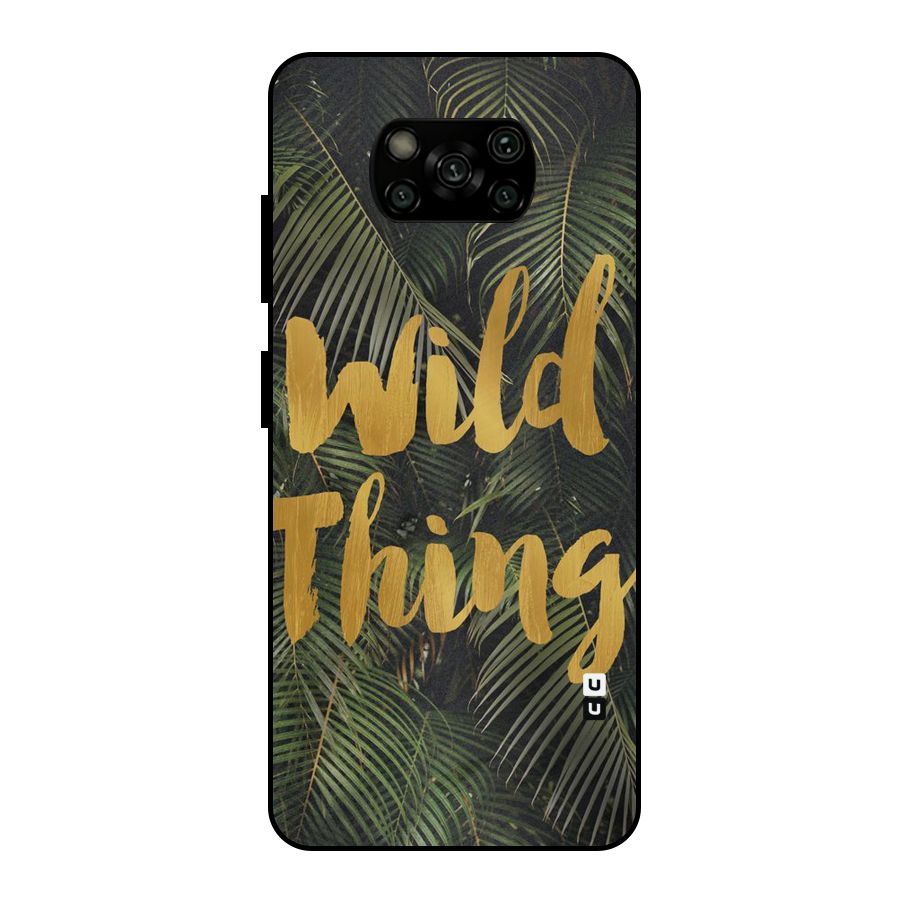 Wild Leaf Thing Metal Back Case for Poco X3