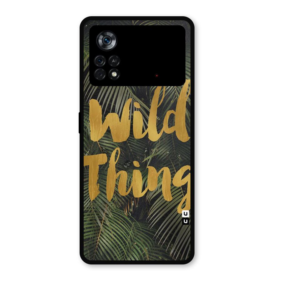 Wild Leaf Thing Metal Back Case for Poco X4 Pro 5G