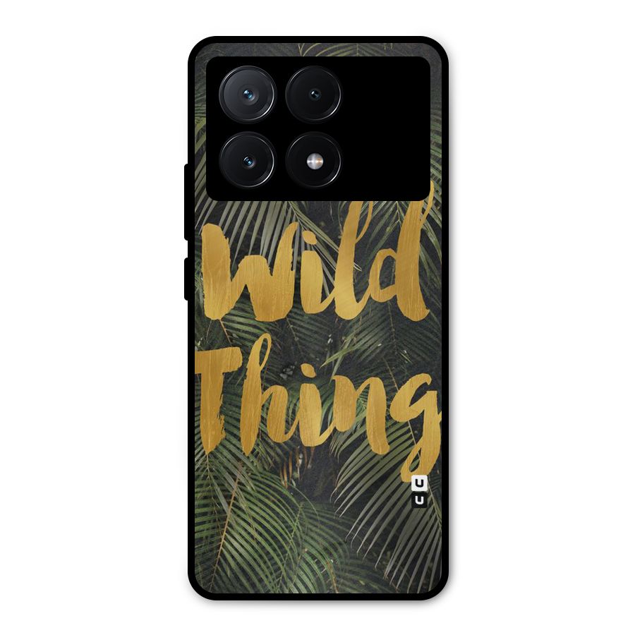 Wild Leaf Thing Metal Back Case for Poco X6 Pro