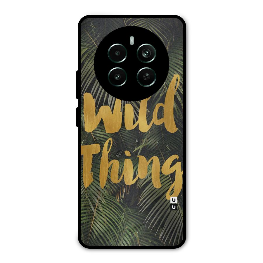 Wild Leaf Thing Metal Back Case for Realme 12 Pro Plus