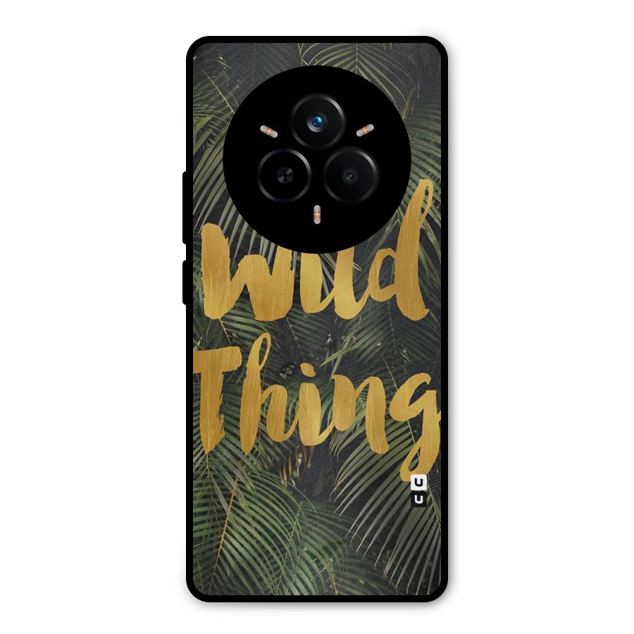 Wild Leaf Thing Metal Back Case for Realme 14 Pro