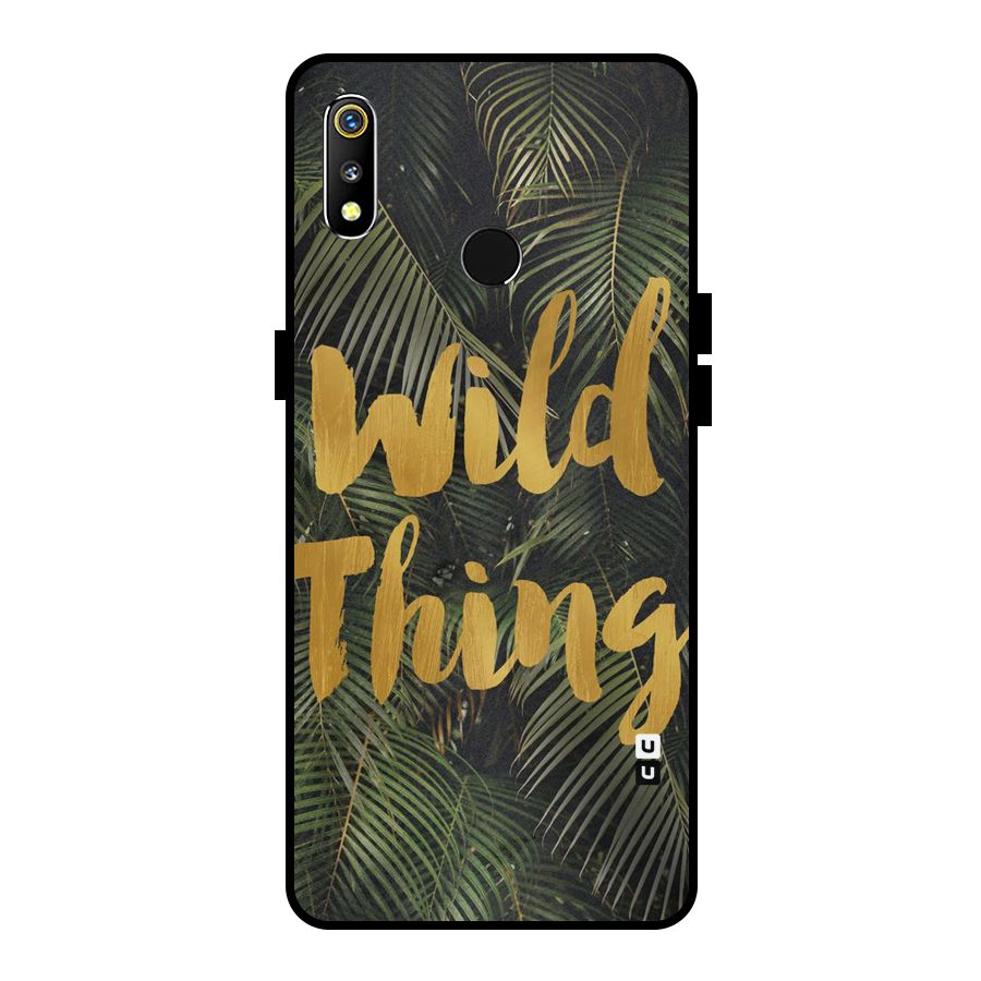 Wild Leaf Thing Metal Back Case for Realme 3