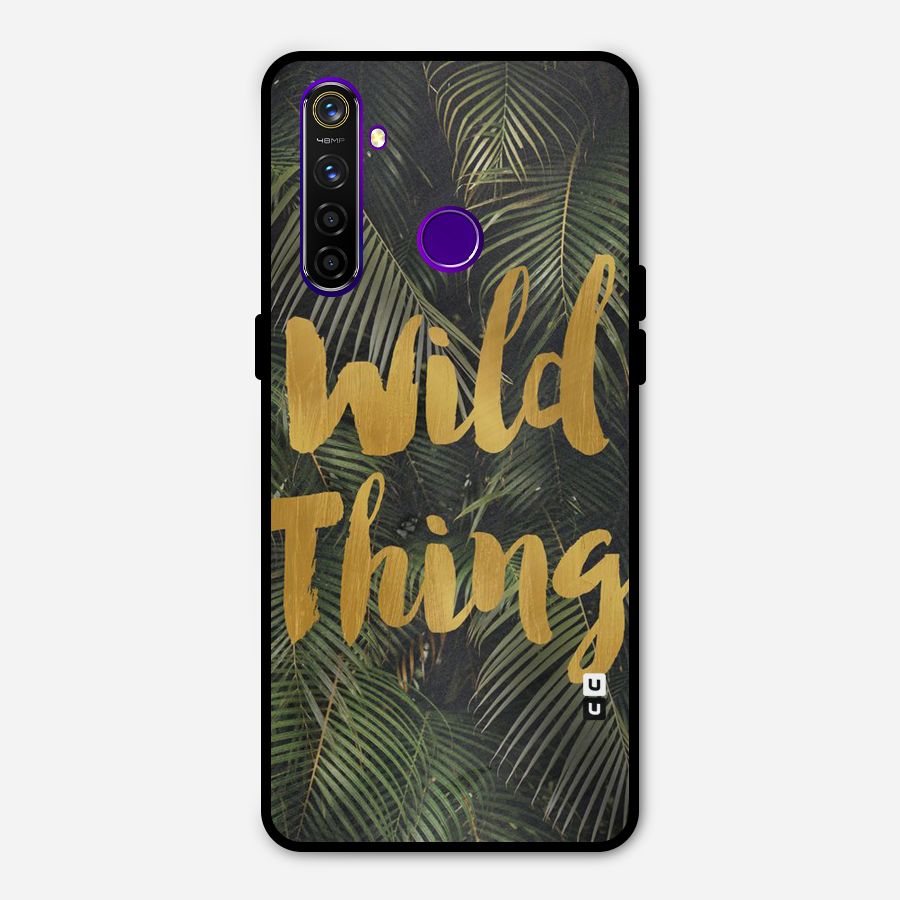 Wild Leaf Thing Metal Back Case for Realme 5 Pro