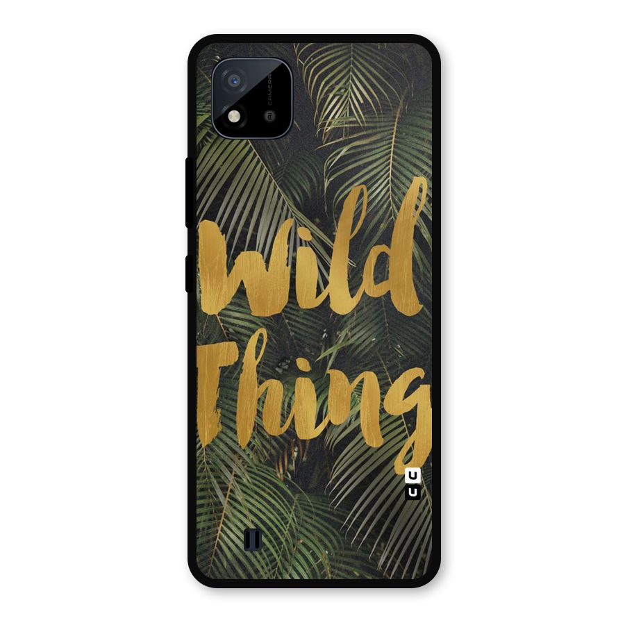 Wild Leaf Thing Metal Back Case for Realme C11 2021