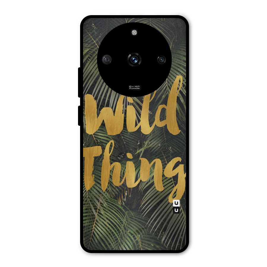 Wild Leaf Thing Metal Back Case for Realme Narzo 60 5G