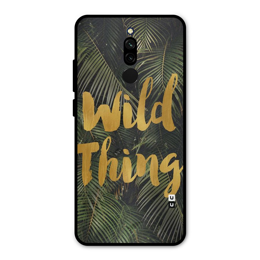 Wild Leaf Thing Metal Back Case for Redmi 8