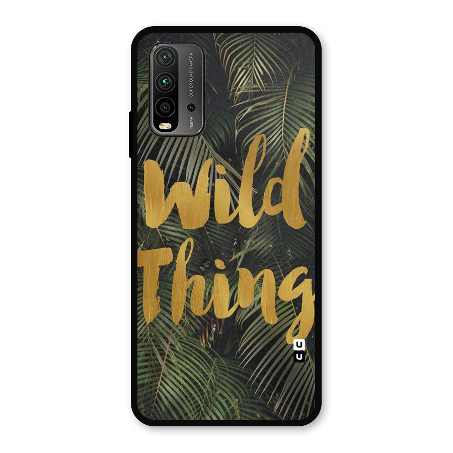 Wild Leaf Thing Metal Back Case for Redmi 9 Power