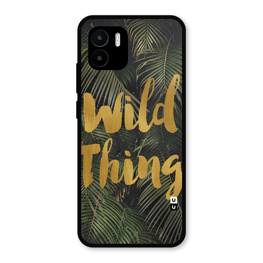 Wild Leaf Thing Metal Back Case for Redmi A2