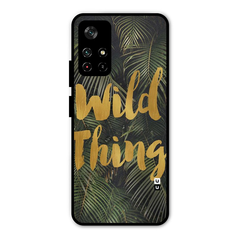 Wild Leaf Thing Metal Back Case for Redmi Note 11T 5G