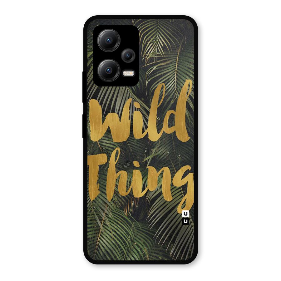 Wild Leaf Thing Metal Back Case for Redmi Note 12 5G