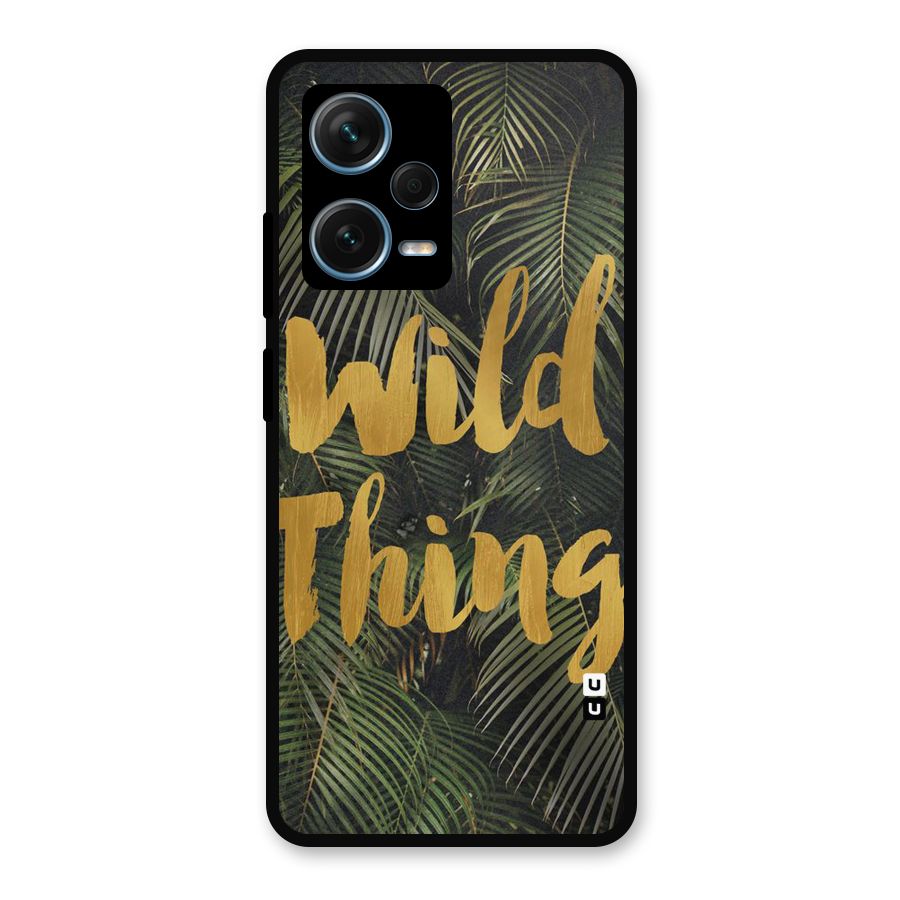 Wild Leaf Thing Metal Back Case for Redmi Note 12 Pro Plus 5G