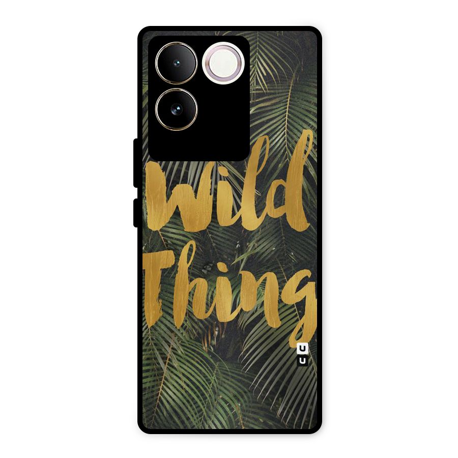 Wild Leaf Thing Metal Back Case for Vivo T2 Pro