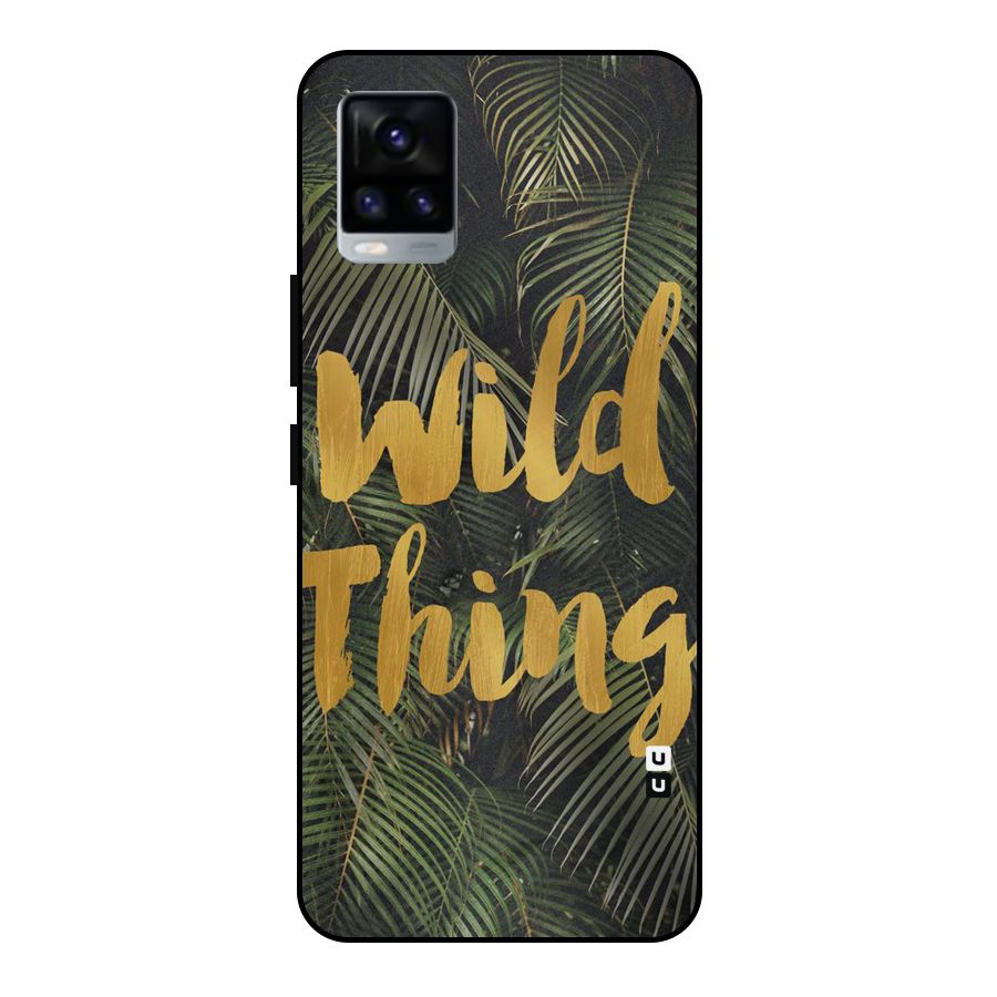 Wild Leaf Thing Metal Back Case for Vivo V20 2021