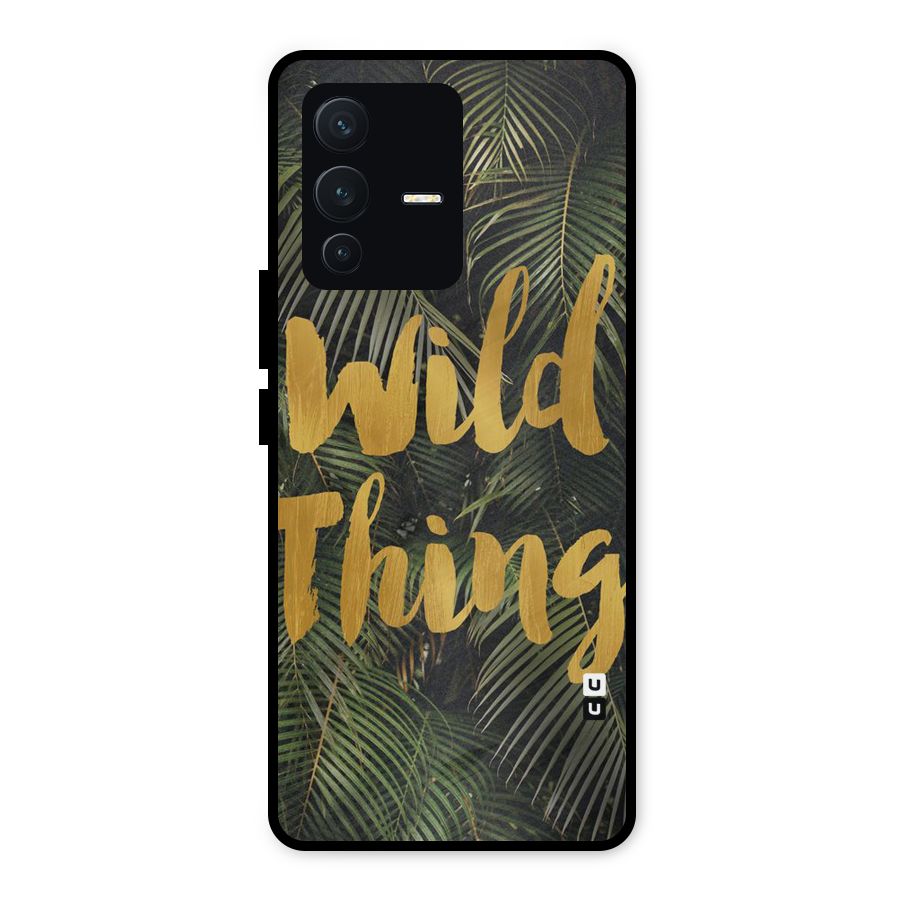 Wild Leaf Thing Metal Back Case for Vivo V23 5G