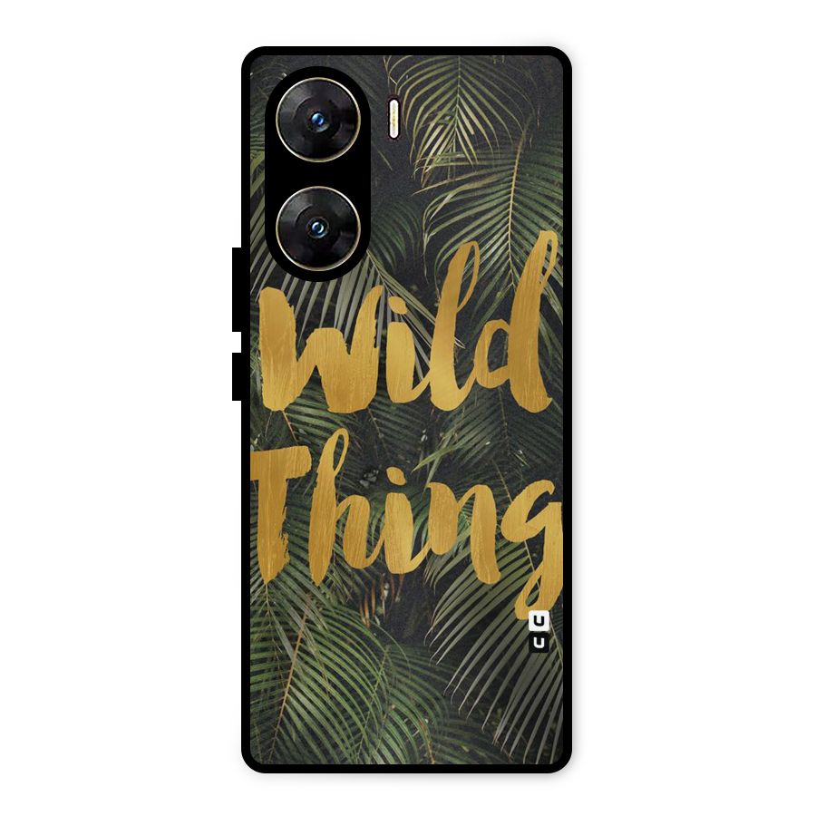 Wild Leaf Thing Metal Back Case for Vivo V29e