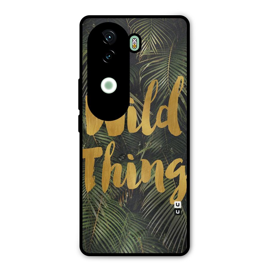 Wild Leaf Thing Metal Back Case for Vivo V40e