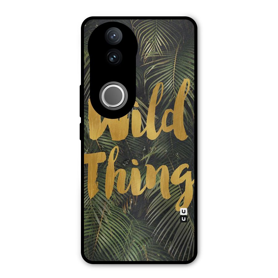 Wild Leaf Thing Metal Back Case for Vivo V50e