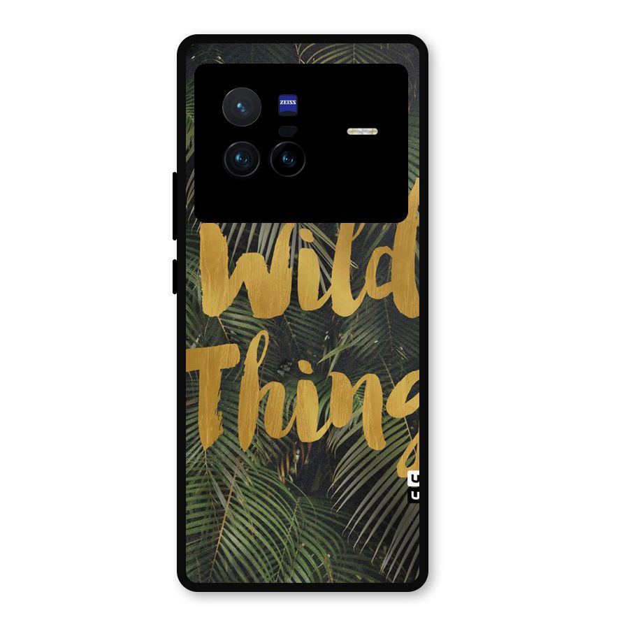 Wild Leaf Thing Metal Back Case for Vivo X80