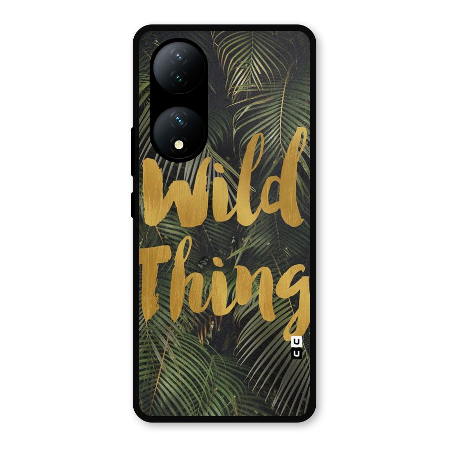Wild Leaf Thing Metal Back Case for Vivo Y100a