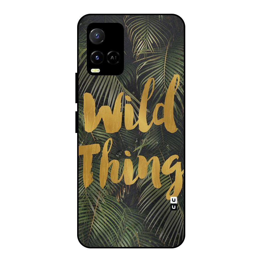 Wild Leaf Thing Metal Back Case for Vivo Y21A