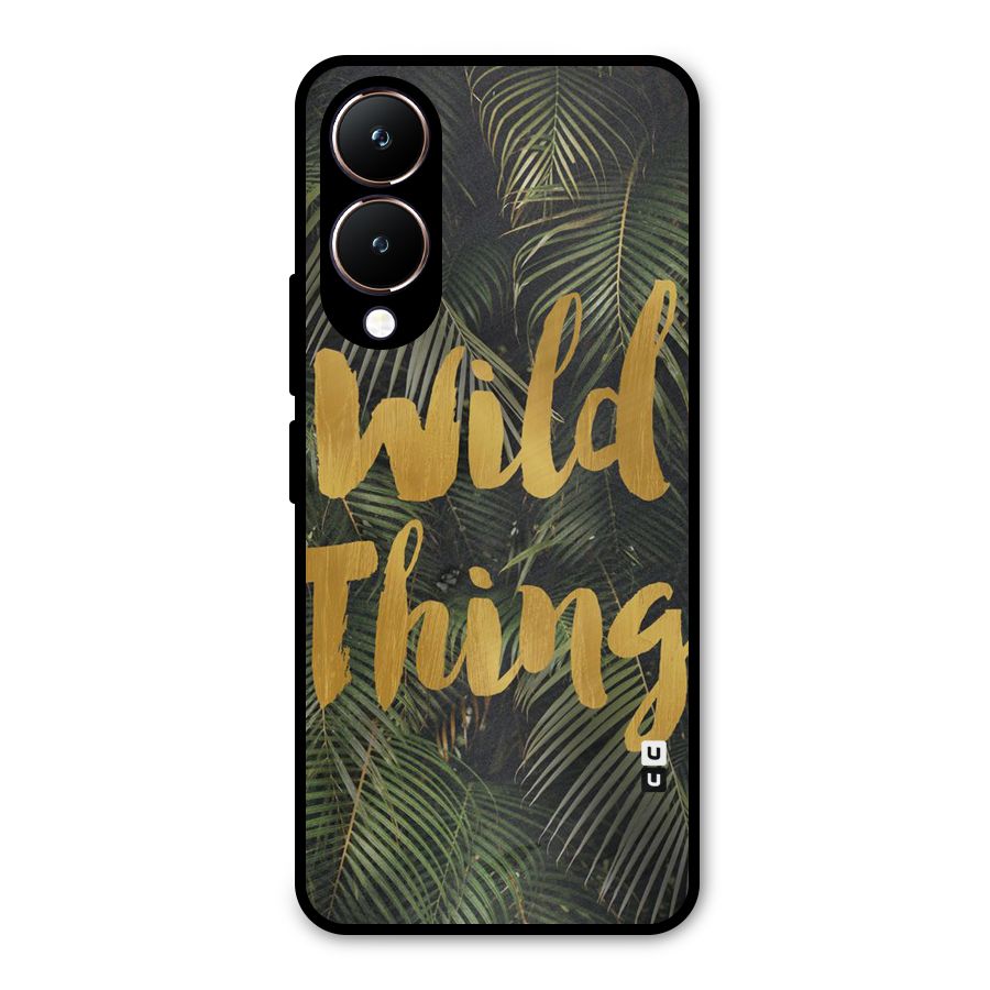 Wild Leaf Thing Metal Back Case for Vivo Y28