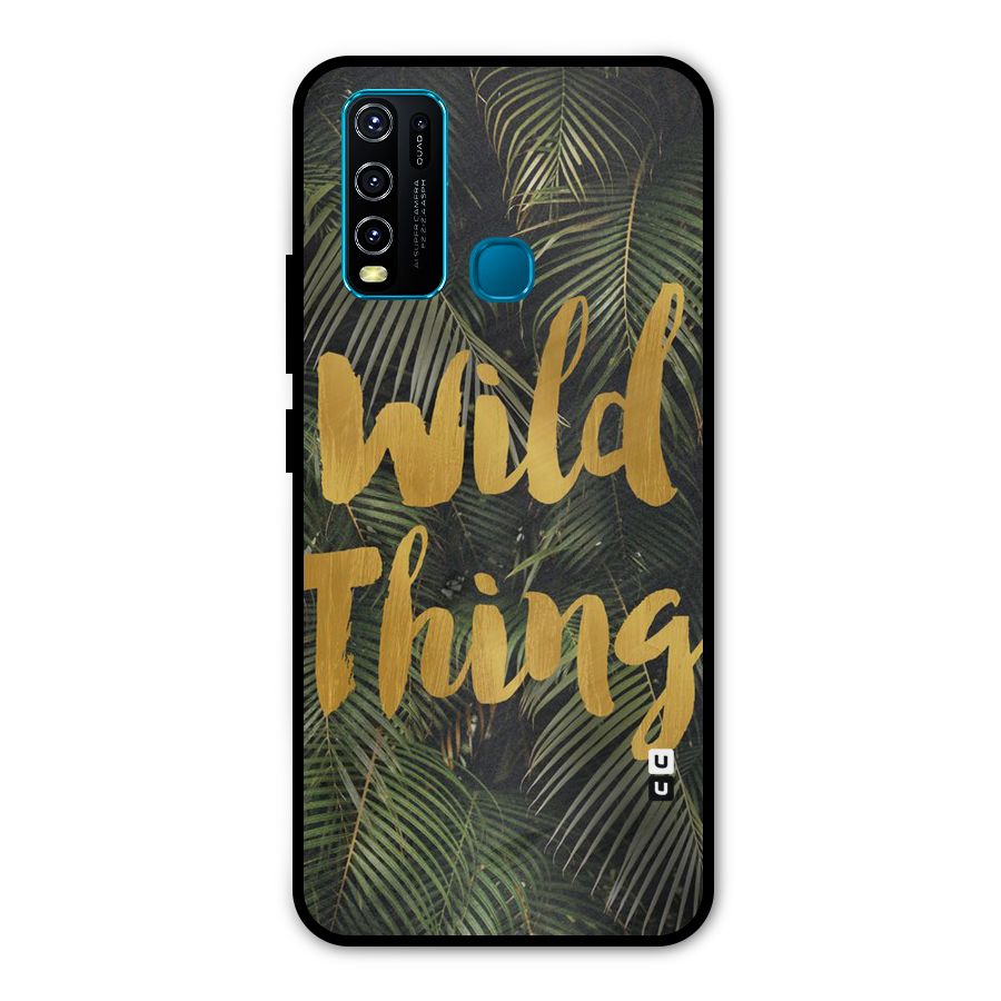 Wild Leaf Thing Metal Back Case for Vivo Y30