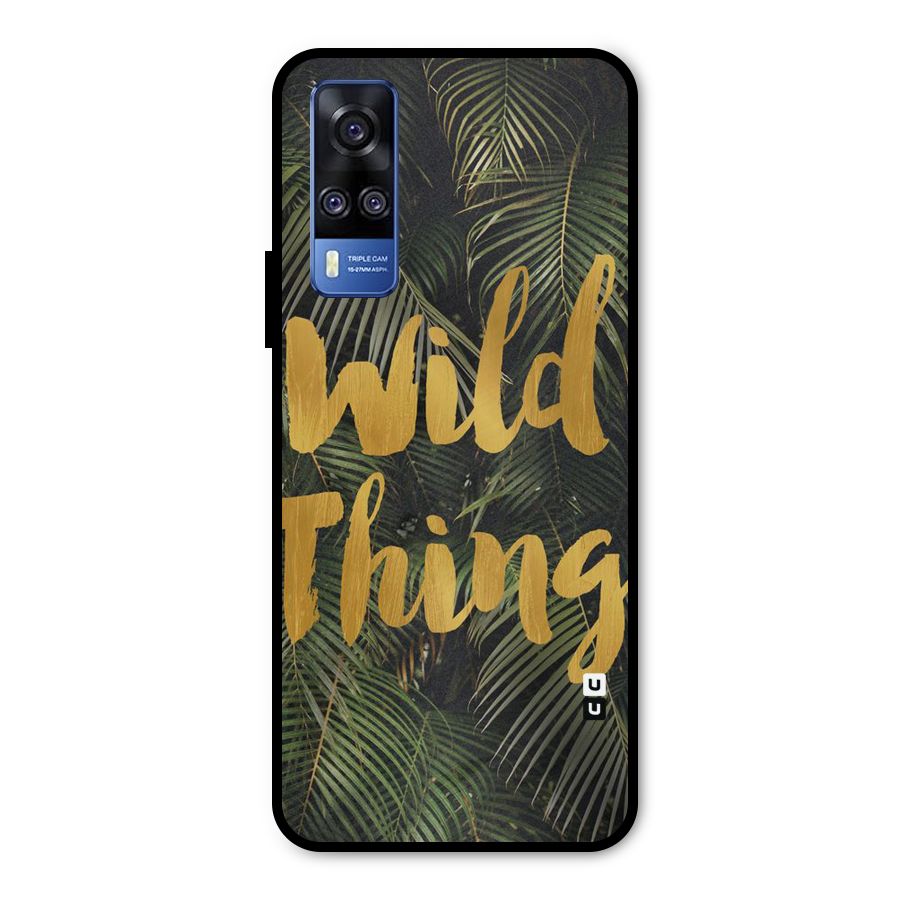 Wild Leaf Thing Metal Back Case for Vivo Y31