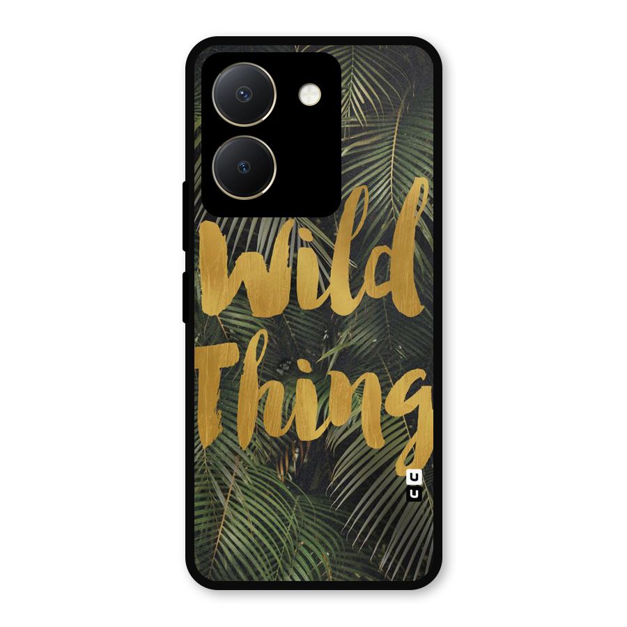 Wild Leaf Thing Metal Back Case for Vivo Y36