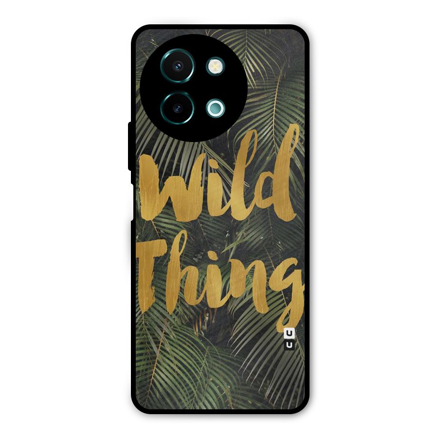 Wild Leaf Thing Metal Back Case for Vivo Y58