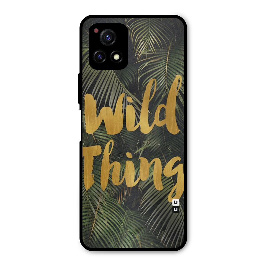 Wild Leaf Thing Metal Back Case for Vivo Y72 5G