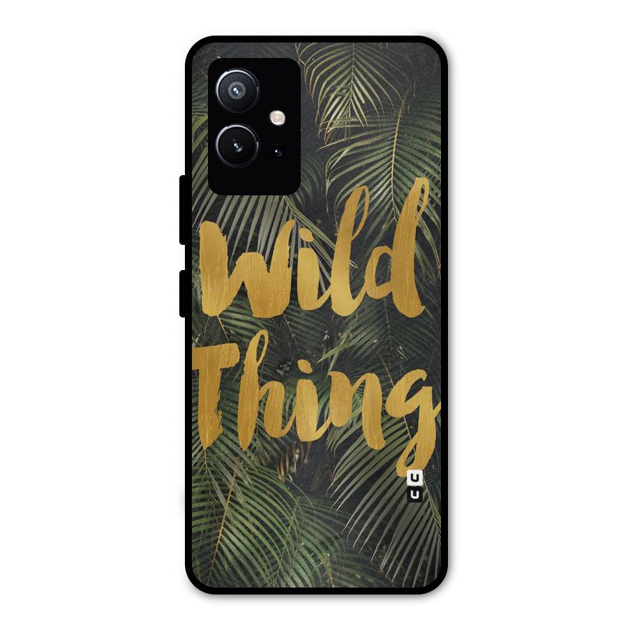 Wild Leaf Thing Metal Back Case for Vivo Y75 5G