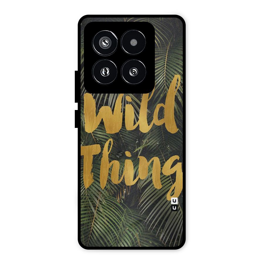 Wild Leaf Thing Metal Back Case for Xiaomi 14 Pro