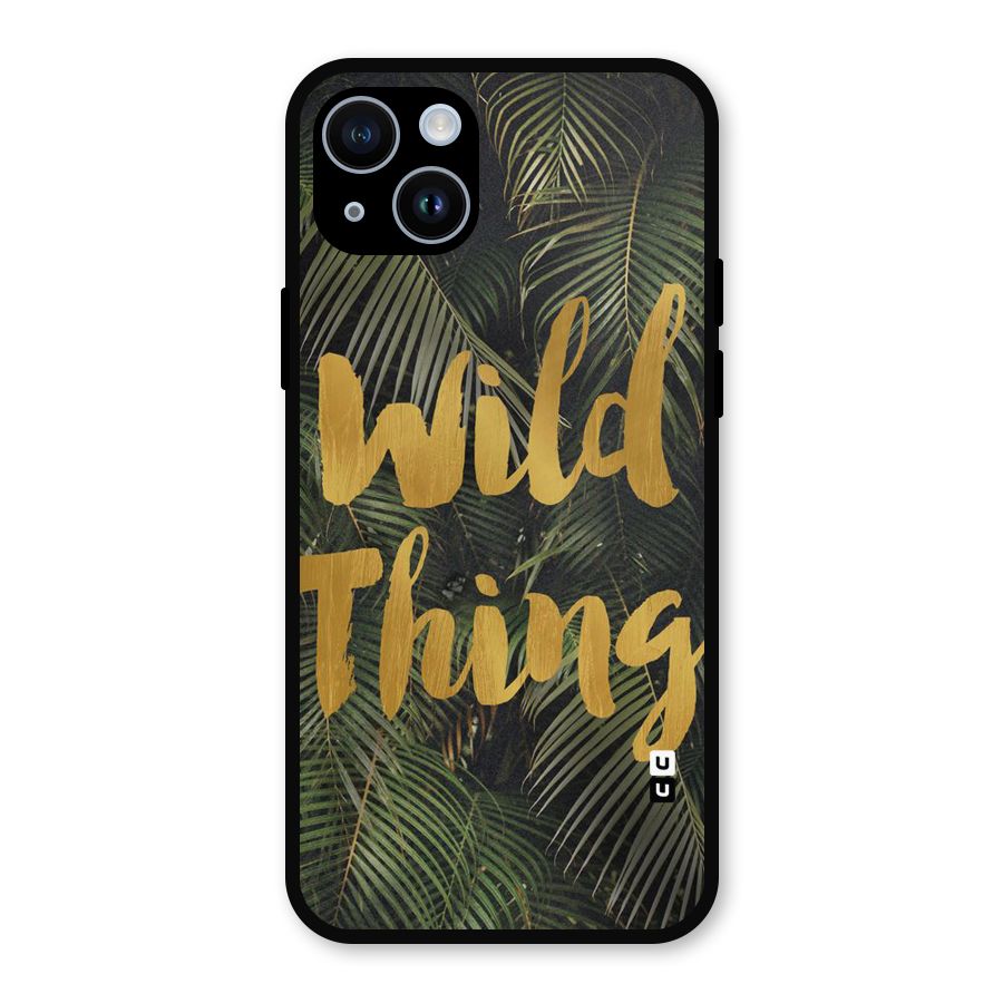 Wild Leaf Thing Metal Back Case for iPhone 14