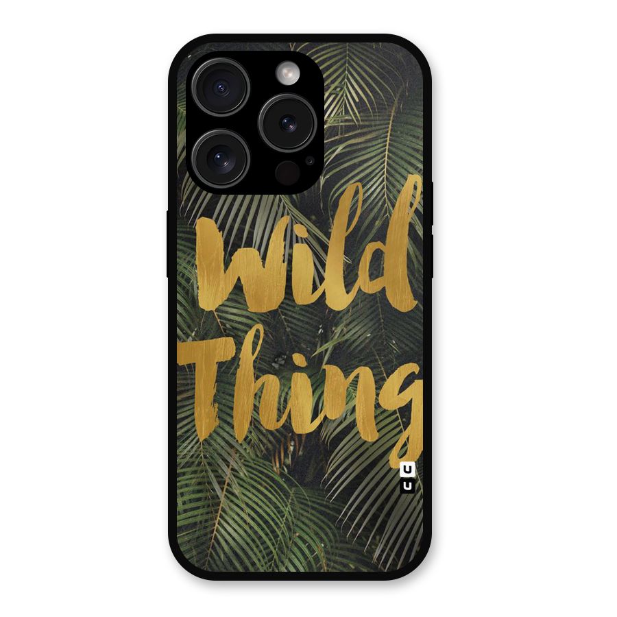 Wild Leaf Thing Metal Back Case for iPhone 15 Pro