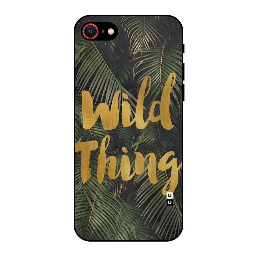 Wild Leaf Thing Metal Back Case for iPhone SE 2022