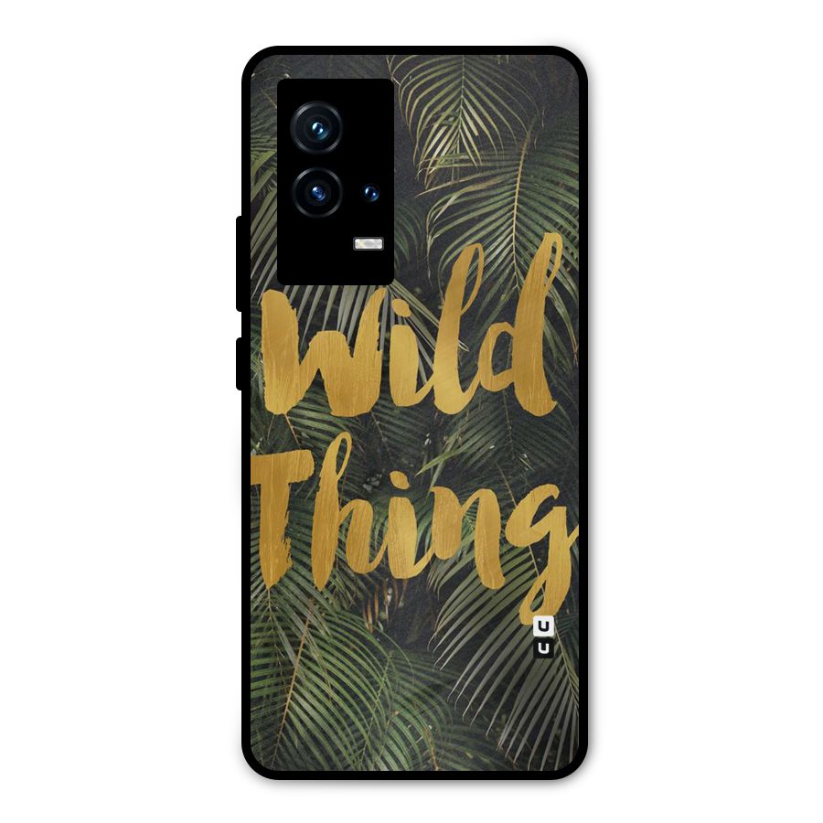 Wild Leaf Thing Metal Back Case for iQOO 9 5G