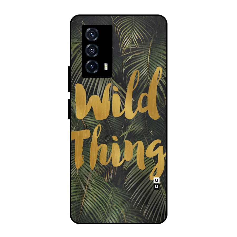 Wild Leaf Thing Metal Back Case for iQOO Z5