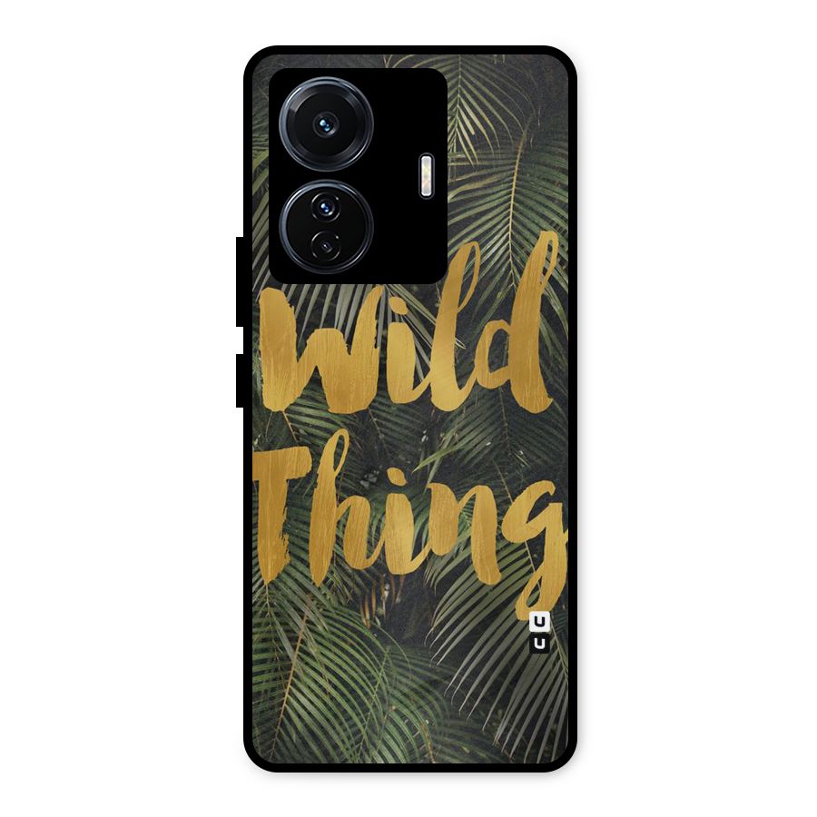 Wild Leaf Thing Metal Back Case for iQOO Z6