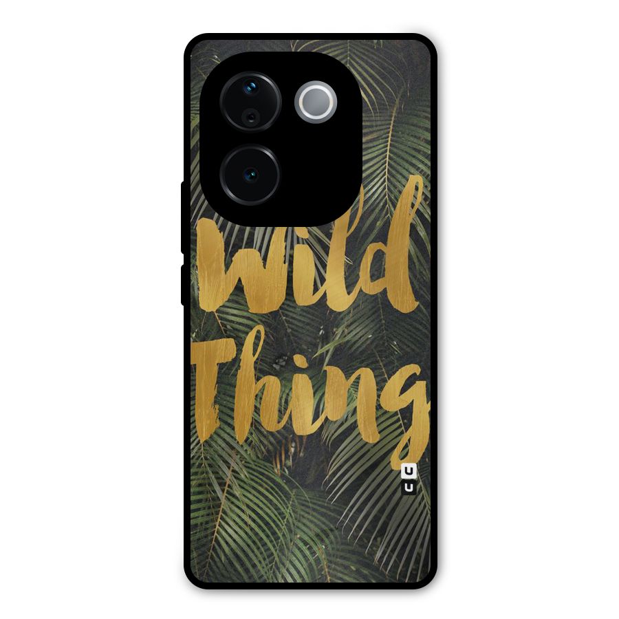 Wild Leaf Thing Metal Back Case for iQOO Z9s Pro