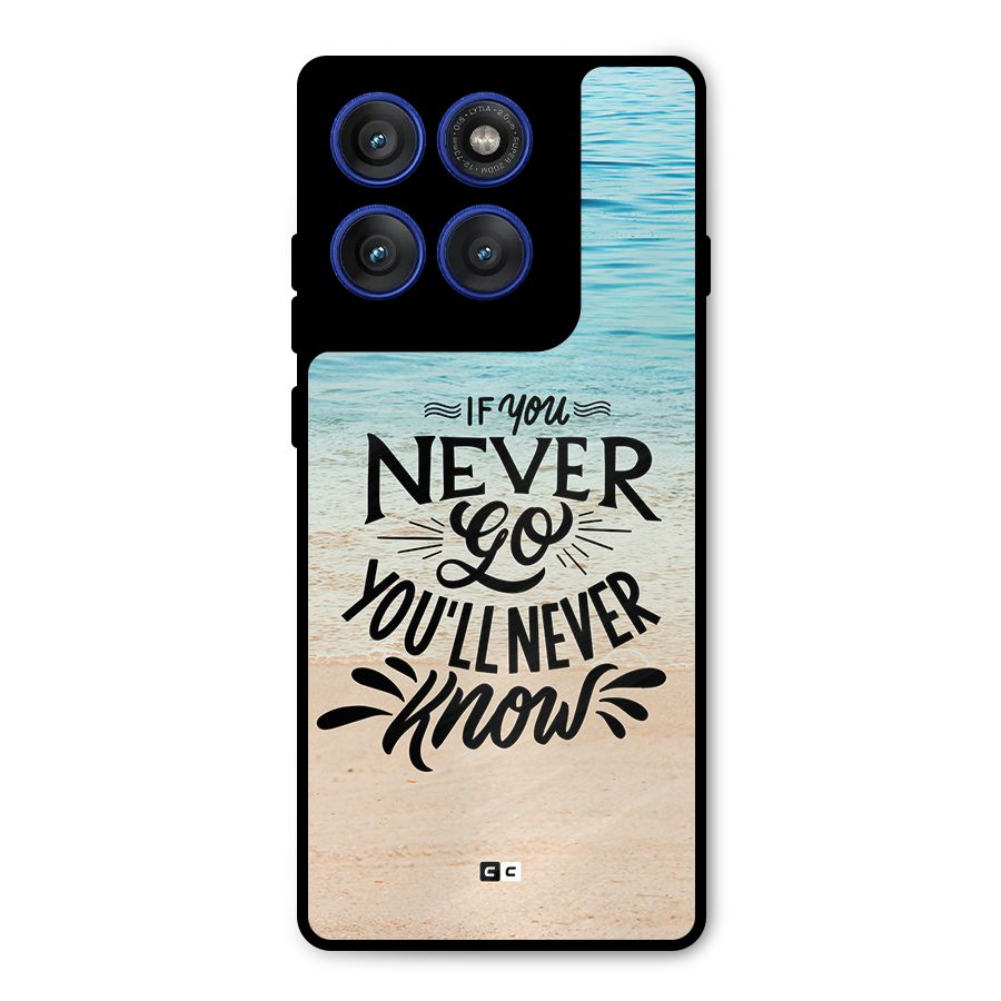 Will Never Know Metal Back Case for Motorola Edge 60 Pro