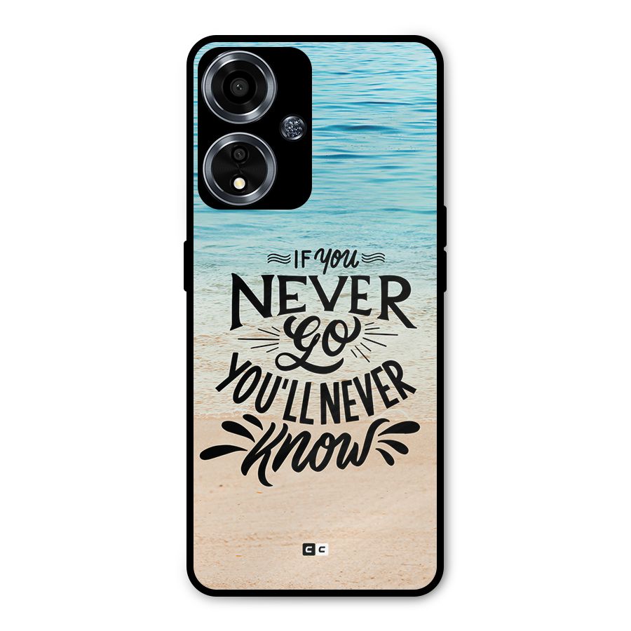 Will Never Know Metal Back Case for Oppo A59