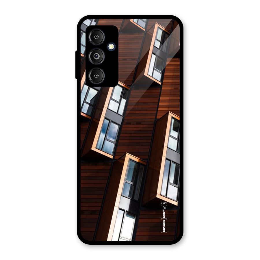 Window Abstract Glass Back Case for Galaxy M14 5G