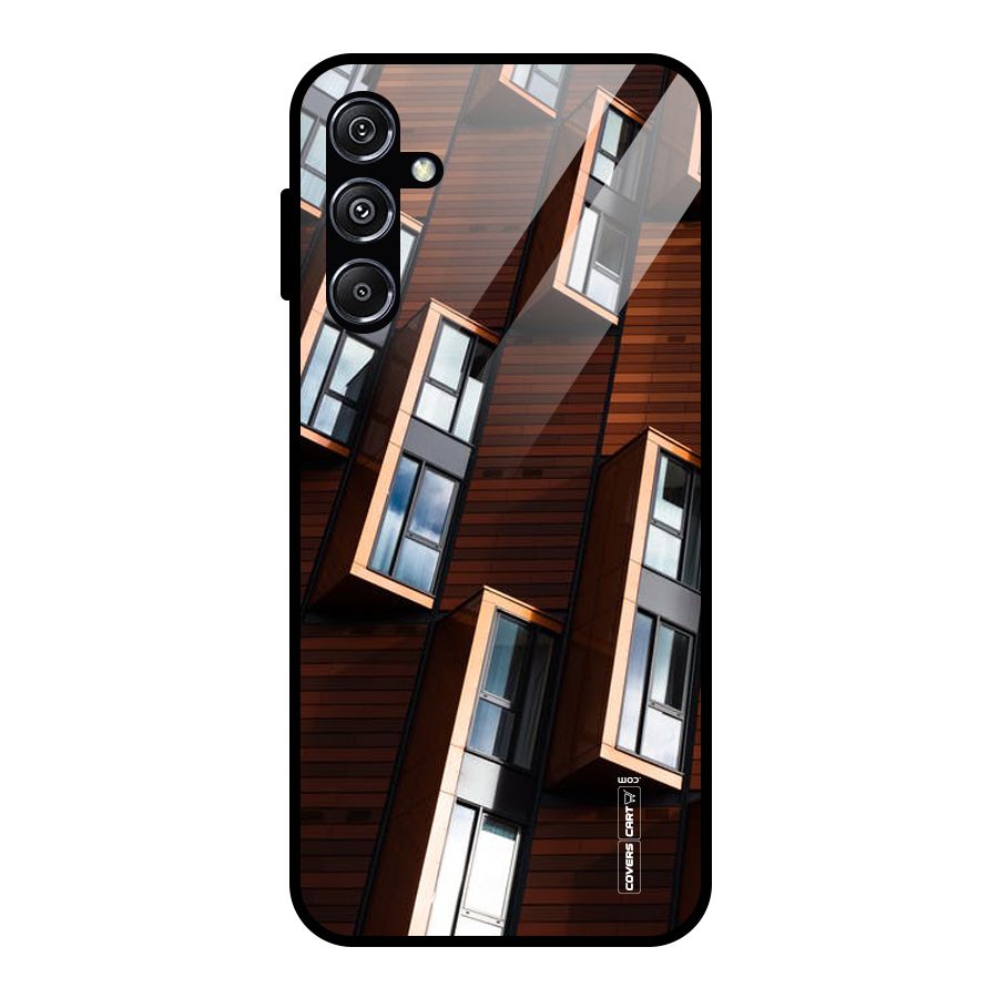Window Abstract Glass Back Case for Galaxy M34 5G