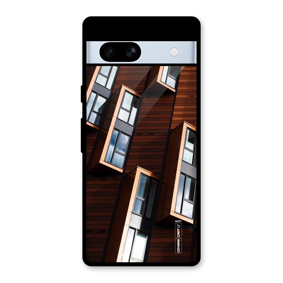 Window Abstract Glass Back Case for Google Pixel 7a