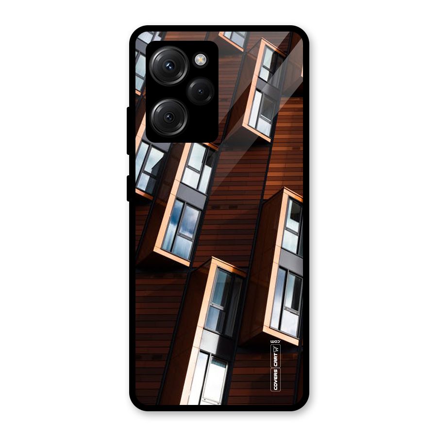 Window Abstract Glass Back Case for Poco X5 Pro