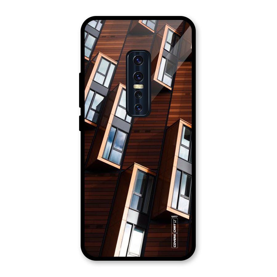 Window Abstract Glass Back Case for Vivo V17 Pro