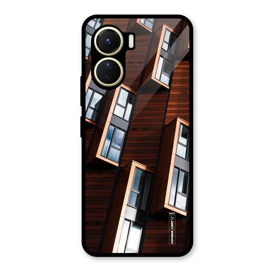 Window Abstract Glass Back Case for Vivo Y16