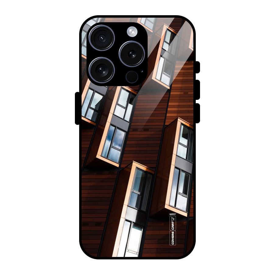 Window Abstract Glass Back Case for iPhone 15 Pro