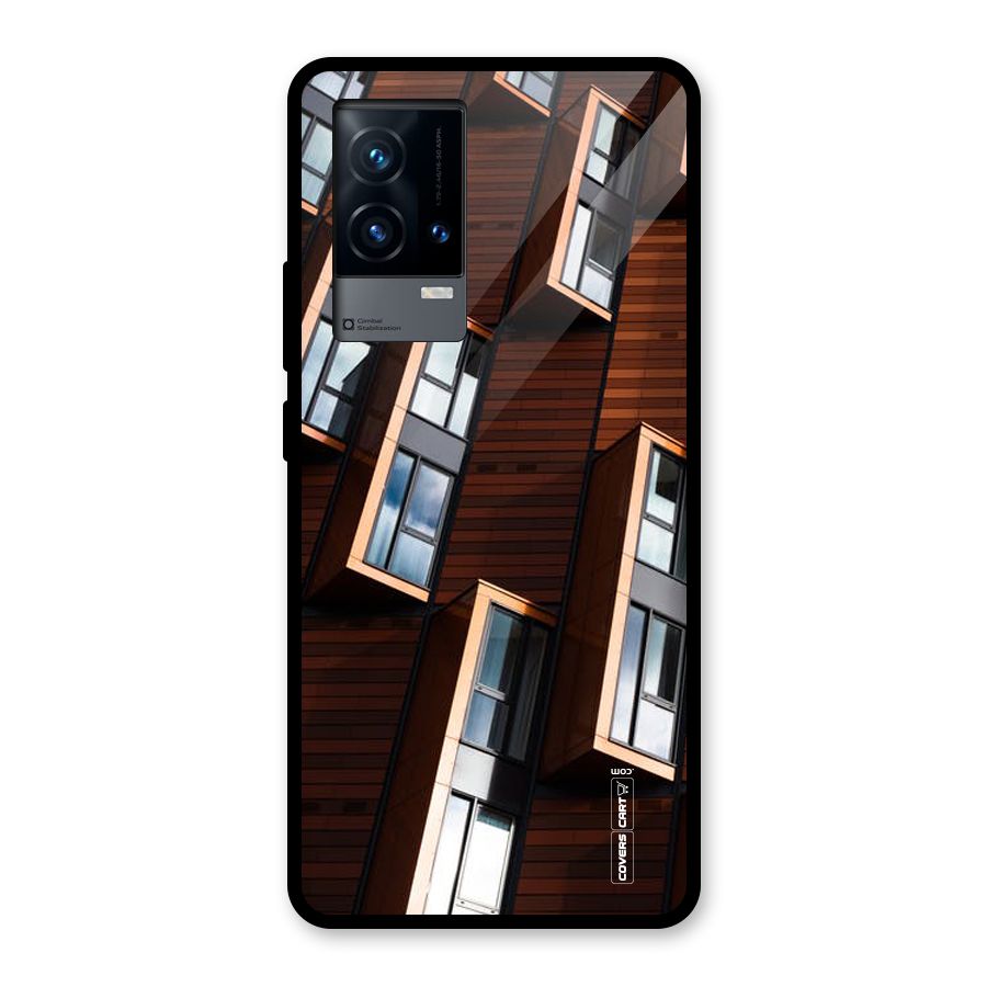 Window Abstract Glass Back Case for iQOO 9 5G